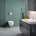 Geberit Smyle Square Wall Hung Toilet, Sigma Cistern & Flush Plate Pack