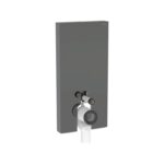 Geberit Monolith for Floor-Standing WC 101cm Lava Glass/Black Chrome