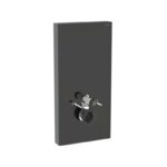 Geberit Monolith for Wall-Hung WC 101cm Black Glass/Black Chrome