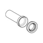 Geberit Straight Connector Set for WC