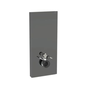 Geberit Monolith Plus for Wall-Hung WC 114cm Lava Glass/Black Chrome
