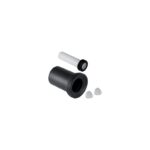 Geberit WC Collar Set with Cover Caps Matt Chrome 90mm