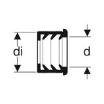 Geberit Rubber Collar Reducer Sleeve for Bidets & Basins