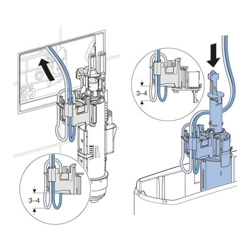 Geberit Pneumatic Dual Flushing Lifting Device