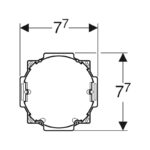 Geberit Installation Set with Flush-Mounting Box for DuoFresh Module