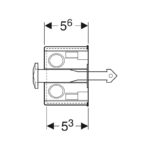 Geberit Installation Set with Flush-Mounting Box for DuoFresh Module