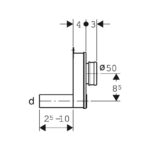 Geberit Syphonic Urinal Trap d40 Horizontal Outlet