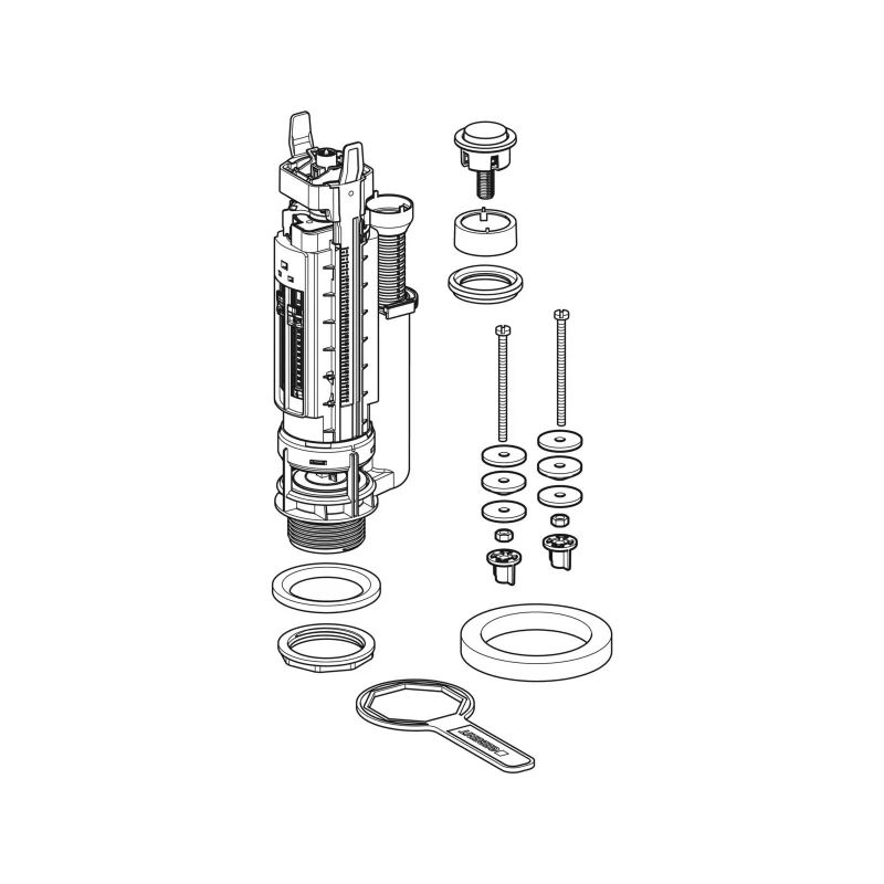 Geberit Type 290 Flush Valve 40mm Diameter Single Flush
