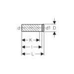 Geberit HDPE Straight Connector with Ring Seal
