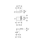 Geberit Eccentric Collar Connection Set for Wall WC