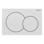 Geberit Alpha 98cm Frame & Cistern with White Round Flush Plate