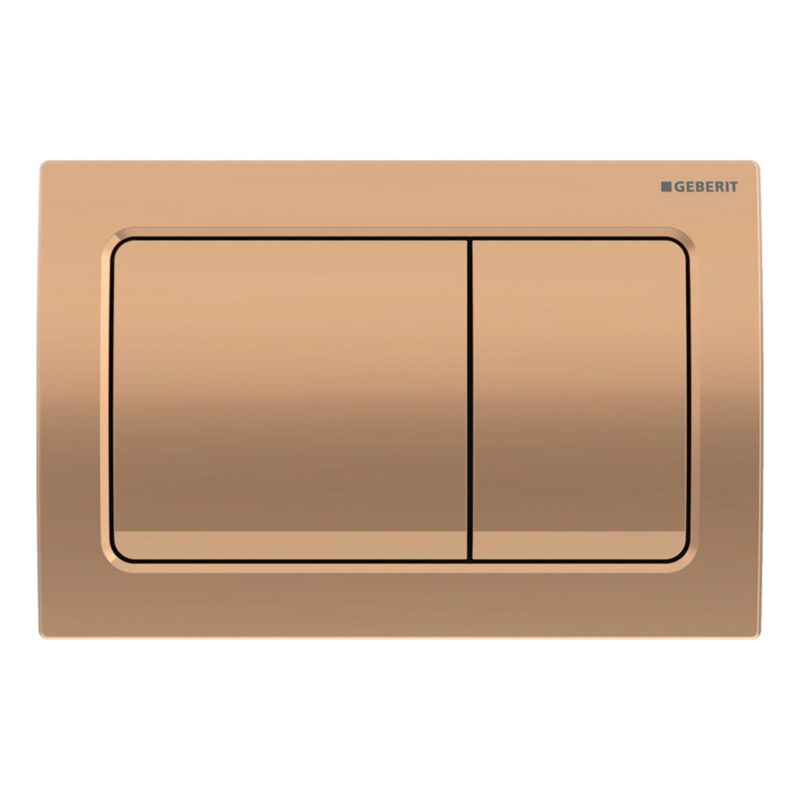Geberit Alpha 98cm Frame & Cistern with Bronze Square Flush Plate