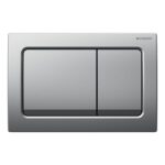 Geberit Alpha 112cm Frame & Cistern with Matt Chrome Square Flush Plate