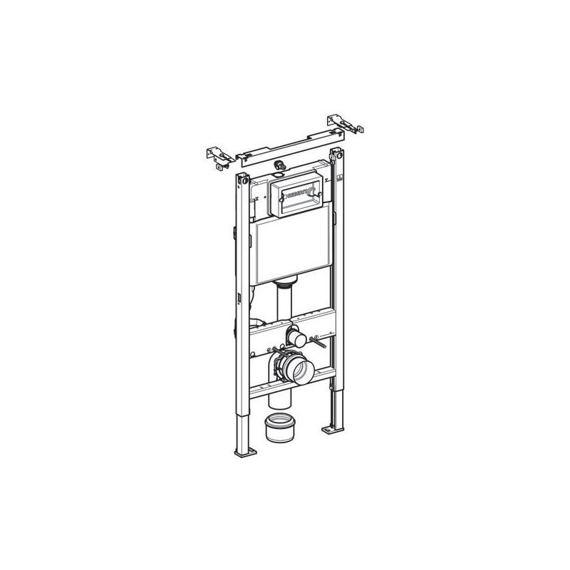 Geberit Duofix Wall-Hung WC Frame 112cm with Delta Cistern 12cm