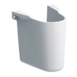 Geberit Selnova Square 450x250mm Right Tap Hole Basin & Semi Pedestal