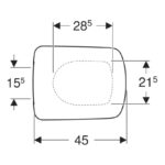 Geberit Selnova Square Soft Close Toilet Seat & Cover