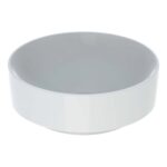 Geberit Variform Round 40cm Lay-On Basin, No Overflow, No Tap Hole