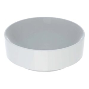 Geberit Variform Round 40cm Lay-On Basin, No Overflow, No Tap Hole