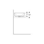 Geberit Variform Round 40cm Lay-On Basin, No Overflow, No Tap Hole