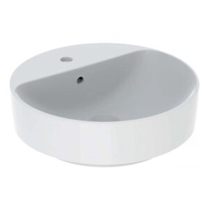 Geberit Variform Round 45cm Lay-On 1 Taphole Basin with Overflow