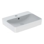 Geberit Variform Rectangular 60x45cm 1 Taphole Lay-On Basin with Overflow