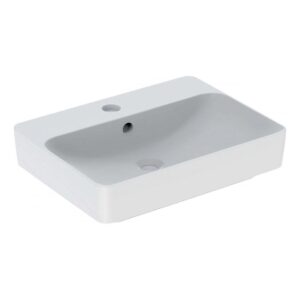 Geberit Variform Rectangular 60x45cm 1 Taphole Lay-On Basin with Overflow