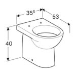 Geberit Selnova Back to Wall Toilet with Soft Close Seat