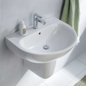 Geberit Selnova 500x410mm 1 Taphole Handrinse Basin & Semi Pedestal