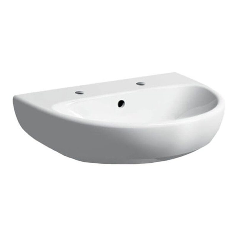 Geberit Selnova 500x410mm 2 Taphole Handrinse Basin  & Full Pedestal