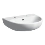 Geberit Selnova 500x410mm 2 Taphole Handrinse Basin & Semi Pedestal