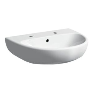 Geberit Selnova 500x410mm 2 Taphole Handrinse Basin & Semi Pedestal