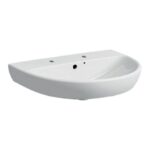 Geberit Selnova 550x440mm 2 Tap Hole Basin & Full Pedestal