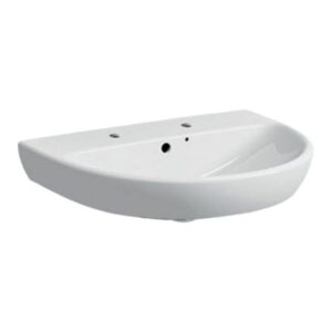 Geberit Selnova 550x440mm 2 Tap Hole Basin & Full Pedestal