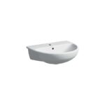 Geberit Selnova Semi Recessed Basin 550x440mm 1 Taphole