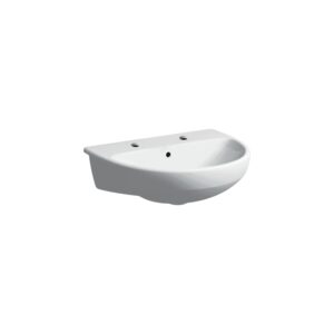 Geberit Selnova Semi Recessed Basin 550x440mm 2 Taphole