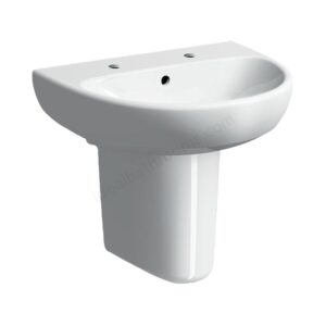 Geberit Selnova 2 Taphole 450x360mm Handrinse Basin & Semi Pedestal