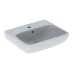 Geberit Selnova Square 550x440mm 1 Taphole Basin & Full Pedestal