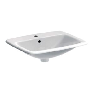 Geberit Selnova Square Countertop Basin 550x450mm 1 Tap Hole