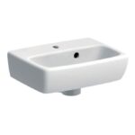 Geberit Selnova Square 360x280mm 1 Tap Hole Basin & Full Pedestal