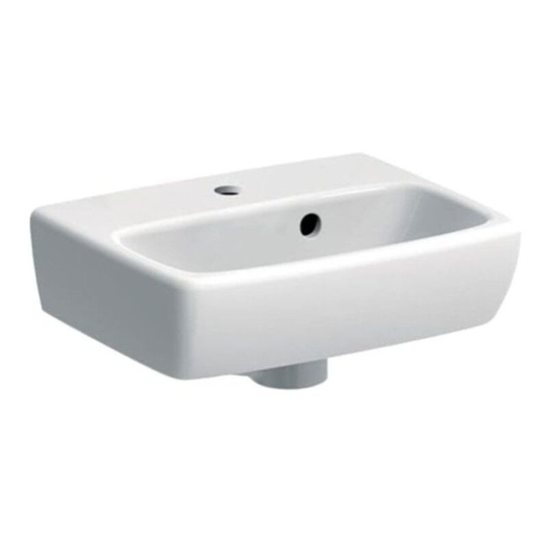 Geberit Selnova Square 360x280mm 1 Tap Hole Basin & Full Pedestal