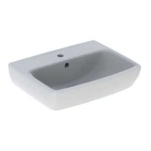 Geberit Selnova Square 450x350mm 1 Tap Hole Basin & Full Pedestal
