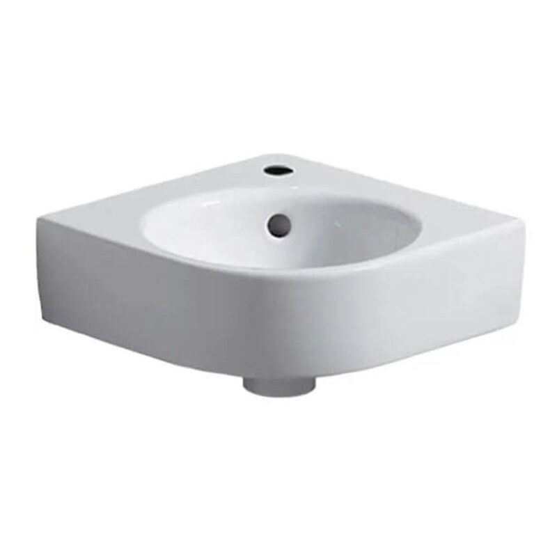 Geberit Selnova Compact Round Corner Basin 320mm 1 Tap Hole Geberit Selnova Compact Round Corner Basin 320mm 1 Tap Hole