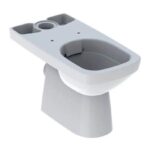 Geberit Selnova Square Open Back Close Coupled Toilet with Bottom Fix Seat