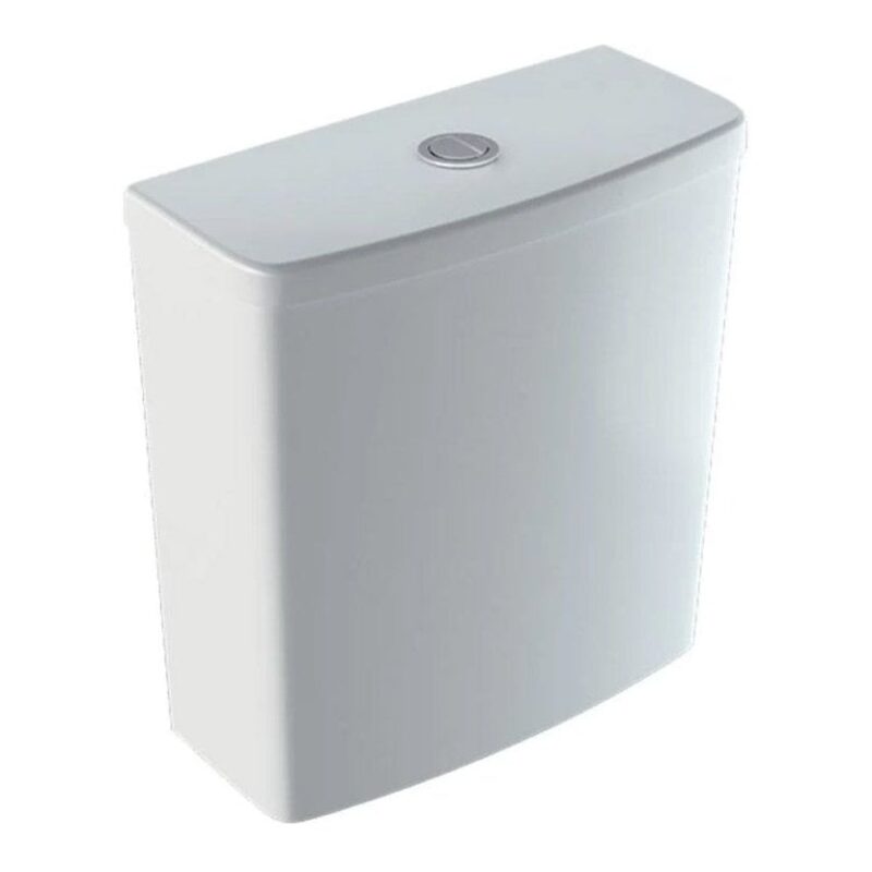Geberit Selnova Square Open Back Close Coupled Toilet with Bottom Fix Seat
