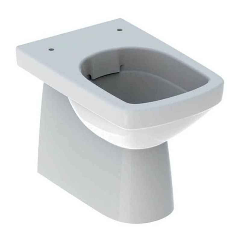 Geberit Selnova Square Rimfree Back To Wall Toilet with Bottom Fix Toilet Seat Geberit Selnova Square Rimfree Back To Wall Toilet with Bottom Fix Toilet Seat