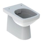 Geberit Selnova Square Rimfree Back To Wall Toilet with Soft Close Toilet Seat