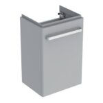 Geberit Selnova Compact Grey Vanity Unit & 450mm 1 Tap Hole Handrinse Basin