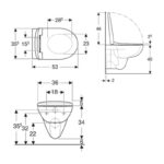 Geberit Selnova Grab & Go Wall Hung Toilet Pack with Standard Seat