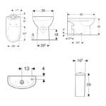 Geberit Selnova Grab & Go Close Coupled Toilet Pack with Standard Seat