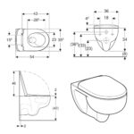 Geberit Selnova Wall Hung TurboFlush Toilet & Soft Close Seat Pack